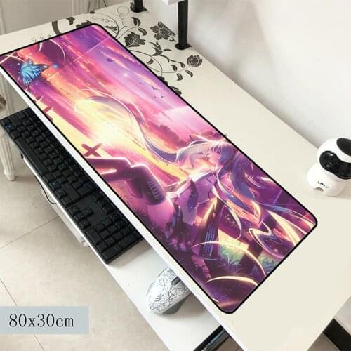 Anime girl mouse pad 3d pad to mouse notbook computer mousepad pc gaming padmouse gamer laptop 80x30cm mouse mats