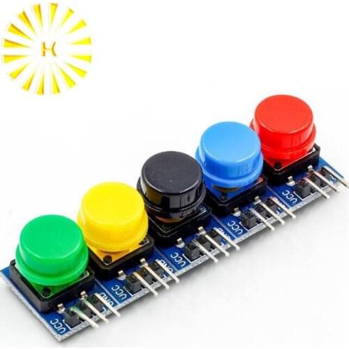 5pcs/set Electronic Building Blocks Big Key Button Module large Button Module Five Key model for Arduino Connector