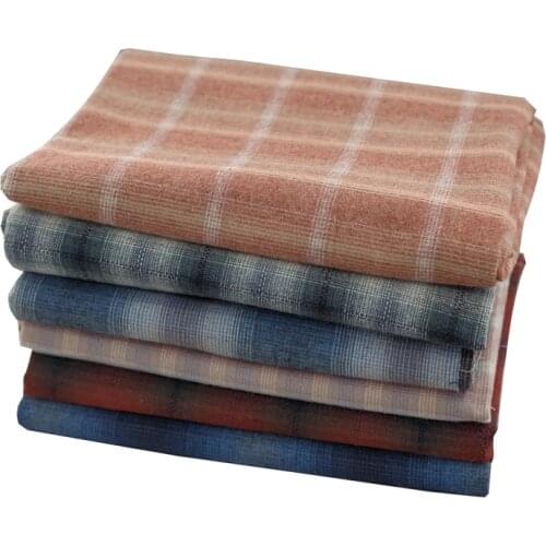 50*140cm Blue Navy Thick Soft Gradient Japanese Yarn Dyed Cotton Quilting Fabric Handmade patchwork Tissue Trimming Sewing