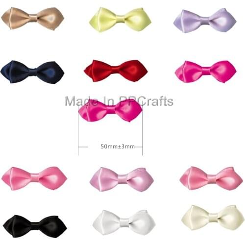 50MM Satin Double RibbonReverse Fish Tail Cut For Packing Cloth Hairbow DIY Crafts 200pcs Free Shipping