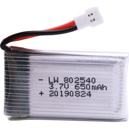 3.7V 650mAh lipo battery For Syma X5 X5C X5C-1 X5SC X5SW X6SW H9D H5C M68 FY550 HJ818 HJ819 L15FW 3.7V RC Drone Batteries 802540