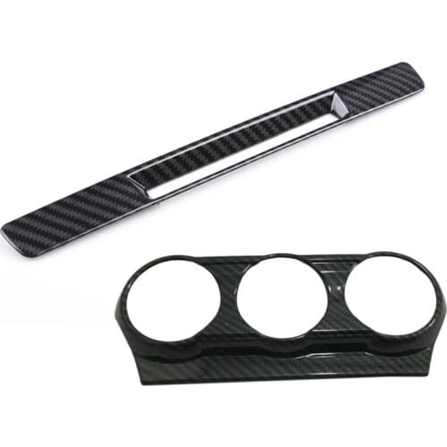 AL21 -for Mazda CX3 2016 2017 2018 Center Console Carbon Fibre Liquid Crystal Sn Trim & Air Condition Outlet Panel Cover