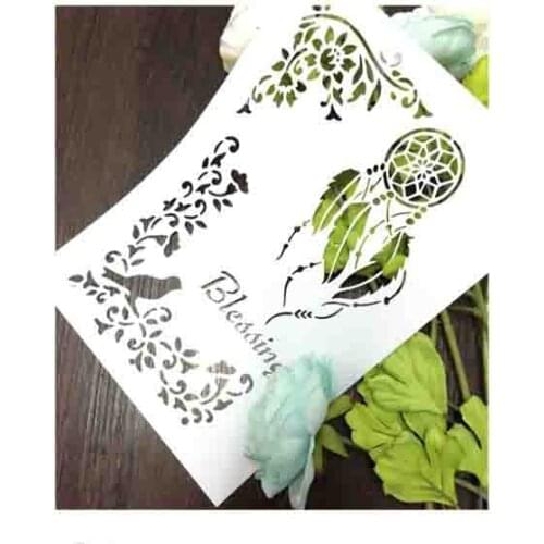 Chimes Blessing Chicken Scrapbooking card DIY album masking spray painted template drawing stencils laser cut template KW692408