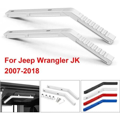 Car Rear Grab Handles Aluminum Grip Bar for Jeep JK Wrangler 07-18 Sport Sahara Rubicon 2/4 Door (Pair) TT102120