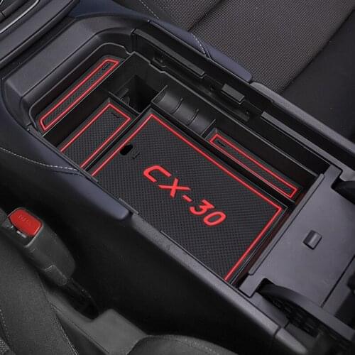 For Mazda CX30 CX-30 2020 2021 Car Armrest Glove Box Case Storage Center central Console Organizer Interior Accessories