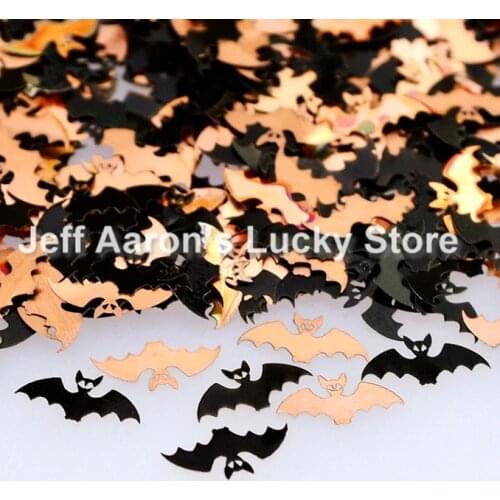 Black metal nail foil sticker decals for 3d nail art decoration tools nail sequin bat design