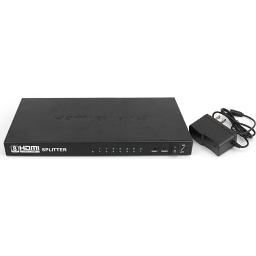 HDMI splitter 1 in 8 out splitter / one in eight out divider / one in eight splitter / 3D Adapt Company online Meeting 1080P HD