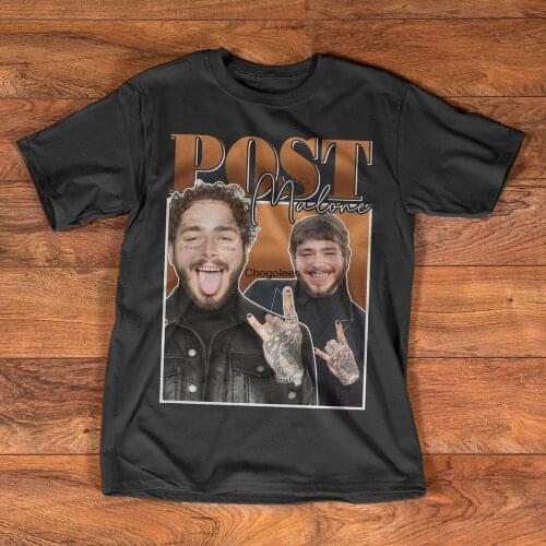 Post Malone Rap Cool Fun T Shirt Men WomenBaggy Boyfriend Shirt Vintage 90s T shirt