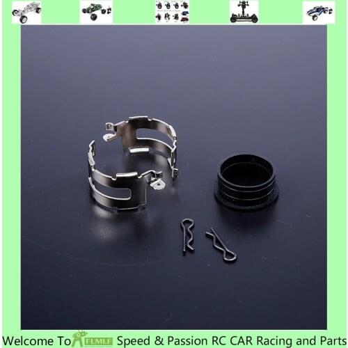 Alloy Clamp Kit Fit Exhaust Pipe for 1/5 HPI ROFUN ROVAN KM BAJA 5B 5T 5SC RC CAR PARTS