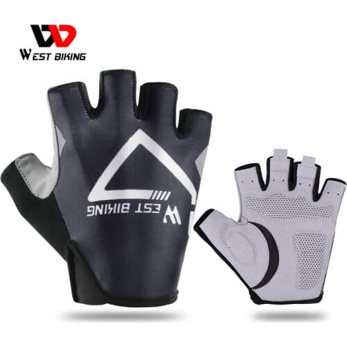 WEST BIKING Summer Cycling Gloves Men Women Breathable MTB Road Bicycle Gloves Motorcycle Running Fitness Riding Bike Gloves