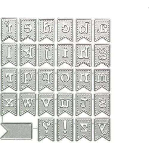 YINISE CUT Metal Cutting Dies For Scrapbooking letter Stencils Scrapbook DIY Album Cards Decoration Embossing Die Cuts Cutter