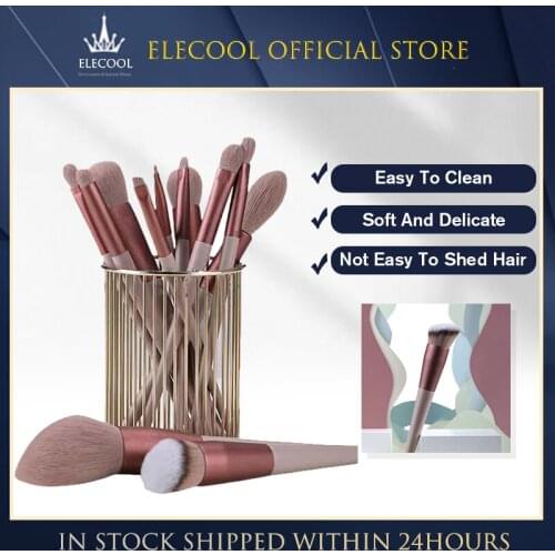 13Pcs Champagne Makeup Brushes Set For Cosmetic Foundation Powder Blush Eyeshadow Kabuki Blending Make Up Brush Beauty Tool