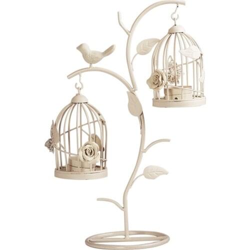 Moroccan Style Candle stick Candleholder Vintage Tea Light Candle Holder Hollow Bird Cage Candlestick Wedding Decor Gifts