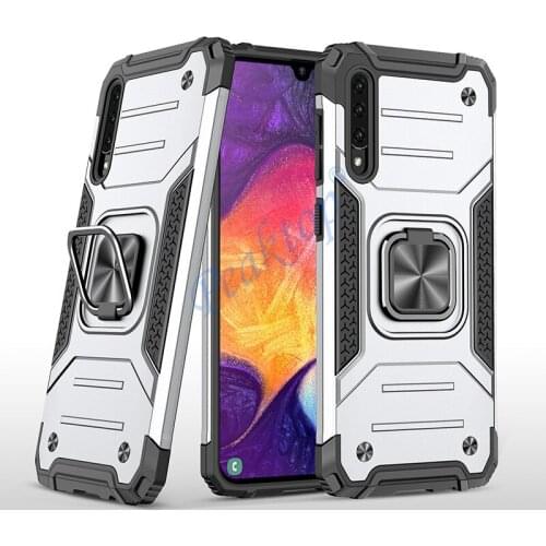 For Samsung A30S A 30S Armor Shockproof Bumper Defender Car Holder Ring Case For Samsung Galaxy A30S Case Cover