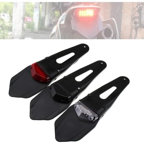 Universal Motorcycle LED Tail Light&Rear Fender Stop Enduro Tail Light For Suzuki rm 250 rmx 250 rmz 250 450 drz 400 sm RMX250