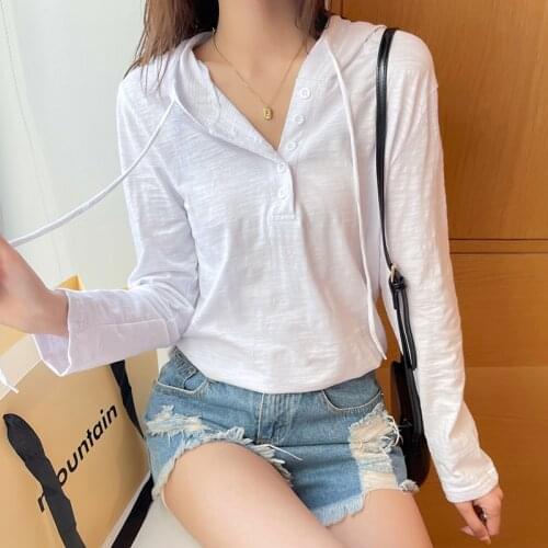 BOBOKATEER Long Sleeve White Hoodies Women Tops Mujer Camisetas Casual Hoodie Woman Clothes Vetement Femme 2021 Autumn Clothing