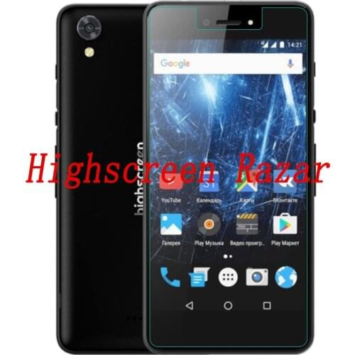 2PCS NEW Screen Protector phone For Highscreen Razar phone Tempered Glass SmartPhone Film Protective Screen Cover