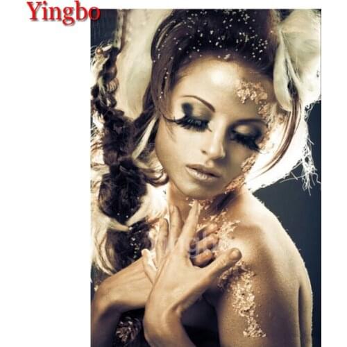 5D DIY Diamond Painting Sexy Naked Woman Portrait cross stitch full square/round diamond mosaic embroidery Pattern wall art