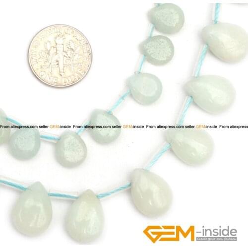 Amazonite: Rain Drop Amazonite Stone Beads Natural Stone Beads DIY Beads For Jewelry Making Beads Strand 15" Free Shipping