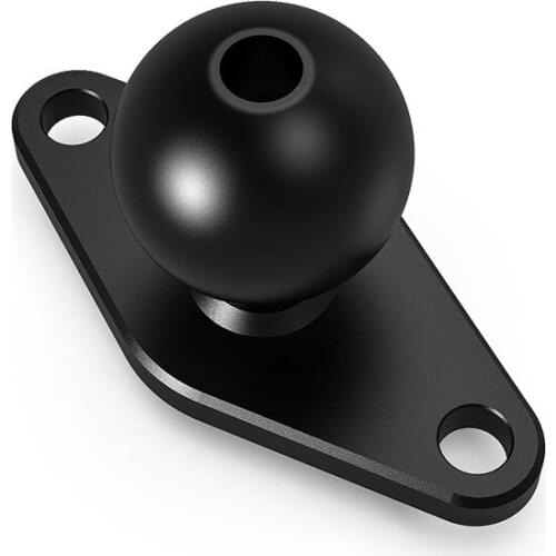 AU05 -Aluminum Alloy Motorcycle Fixing Bracket Mounting Base 1 Inch Ball Head Adapter for Mobile Phone GPS Navigation Devices