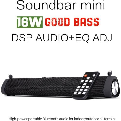 Wireless Bluetooth Speaker boombox soundbar subwoofer Portable 16W sound system in cycling with 3D Sound System Remote Control