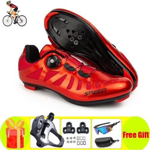 Road Cyling Shoes Professional Sneakers Men Women Self-Locking Bike Light Bicycle Riding Sport Breathable Bicicleta