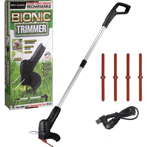 Cordless Electric Lawn Mower Handheld Portable Lightweight Mowing Machine Trimmer USB Rechargeable Electric Mower Weed Eater