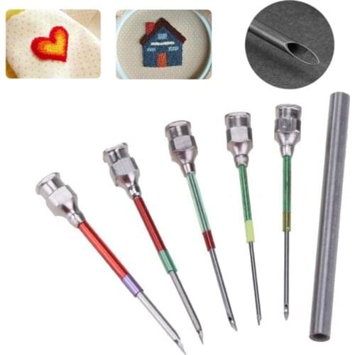 5Pcs Felting Punch Needles Embroidery Poking Cross Stitch Tools Crochet Knitting Needle Art Handmaking Sewing Needles