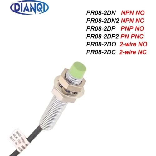 Inductive Proximity Sensor PR08-2DN NPN 3WIRE NO Detection distance 2MM DC6-36V Proximity Switch sensor switch