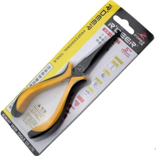 Watch tools 5-inch nickel-iron alloy needle-nosed pliers 125mm needle-nosed pliers long needle-nosed pliers 95-1505