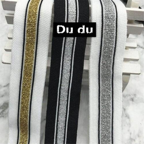 1m Interval color Ribbons Garment Accessorie Horizontal Mesh pulls Knitting Trousers side Clothing Bag Ribbons Accessorie DIY