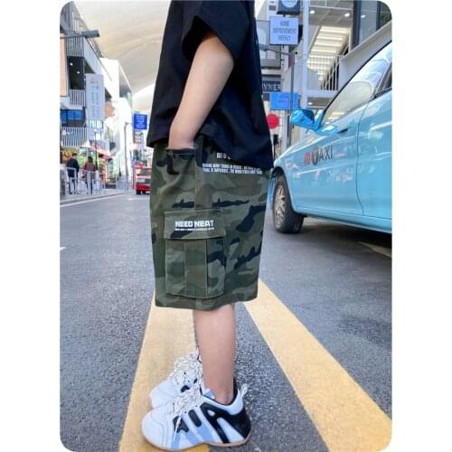 Summer Shorts For Boy 2021 New Arrival Children' Fashion Short Pants Korean Camouflage Boys Cargo Shorts Kids Summer Pants 2-9 Y