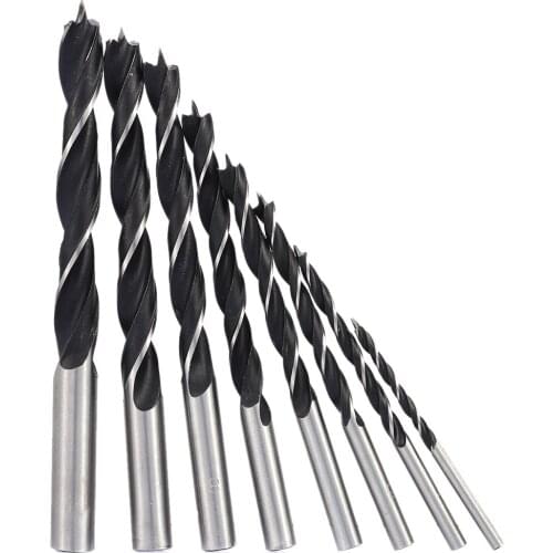 8Pcs 3-10mm High-carbon Steel Wood Drill Bit Set ferramentas furadeira Brad Point Wood Drill Bit Woodworking Drill perforator