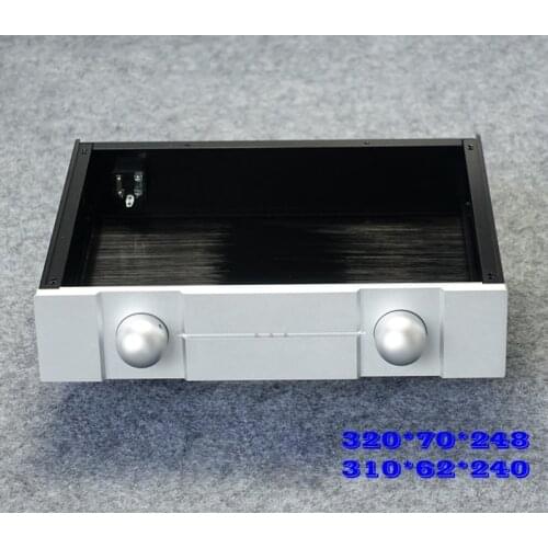 KYYSLB 320*70*248MM all-aluminum power amplifier chassis BZ3207P chassis DIY box front-end combination power amplifier chassis s