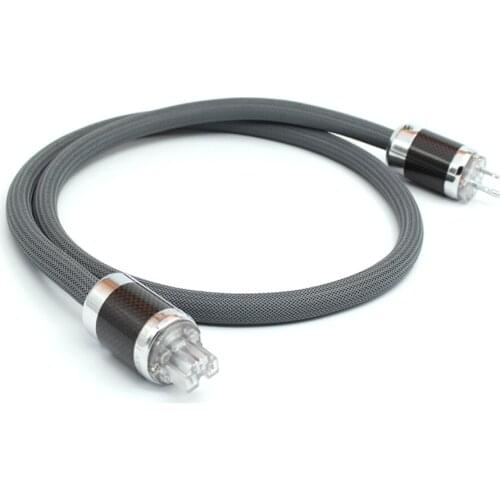 3meter power wire SPX-28 OFC Silver plated power cable, Carbon fiber Rhodium plated AC US power plug