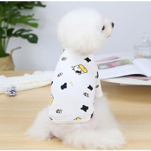 Dog Shirt Pet Clothing Pet T-shirt Casual Easy to Match Soft Dog Winter Pullover Clothing