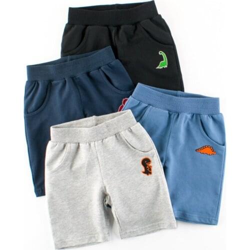 New Fashion Dinosaur Shorts Summer Children Cotton Pants for Boys Toddler Kids Casual Sports Pants Shorts