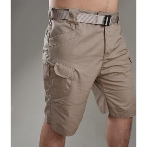 Men Khaki Jogger Military Cotton Casual Loose Men Shorts 2021 Summer Tactical Cargo Shorts