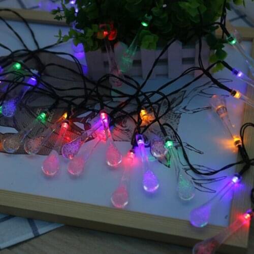 LED Solar Light Bulb Solar Lamp String Fairy Light Water Droplets Xmas Wedding party Lamp Solar Lights Garden Decoration
