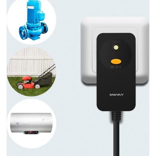 Leakage protection converter plug Leak-proof Waterproof EU Plug for Water Heaters/ Washing Machines/Microwave Ovens