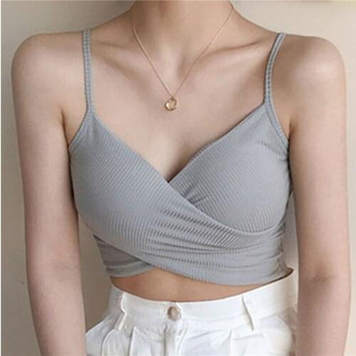 Women Crop Top Seamless Underwear Female Crop Tops Sport Yoga Girls Intimates Sexy Lingerie Padded Tube Bra Top