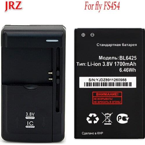 1LOT=1PC fly FS454 Nimbus 8 Battery BL6425 Accumulator 1700mAh+1PC Universal Charger
