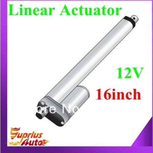100% factory original 12/24V actuator linear, 406mm/ 16inch stroke, 1000N/225lbs load small linear actuator