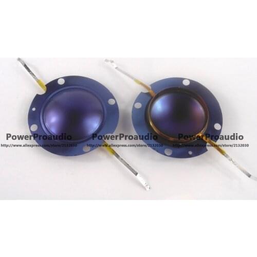 2PCS 32mm EV Blue Titanium diaphragm DH2010, DH3, 2010A - Electro Voice ,8 ohm Aluminium Flat Wire Voice coil Diaphragm 8Ohm