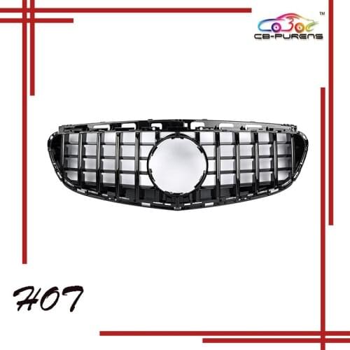 2014-2016 For-Mercedes-Benz E-class W212 E300L E400L E200 E350 GT Style Front Bumper Racing Grille Avantgarde with Emblem
