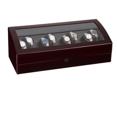 5 MODES 8+9 Watch Winder for Automatic Watches New Version Wooden Watch Accessories Box Watches Storage Collector LED Light