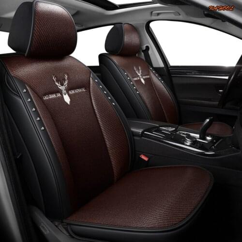 KAHOOL flax car seat covers For toyota avensis t25 wish prado 120 150 corolla prius 20 land cruiser 100 camry 40 50 car seats