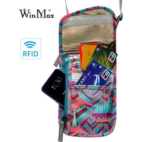 Anti RFID ID Card Holder Travel Passport Protection Ticket Bag Phone Wallet Pouch for Men Women Multifunction Credit Card Holder