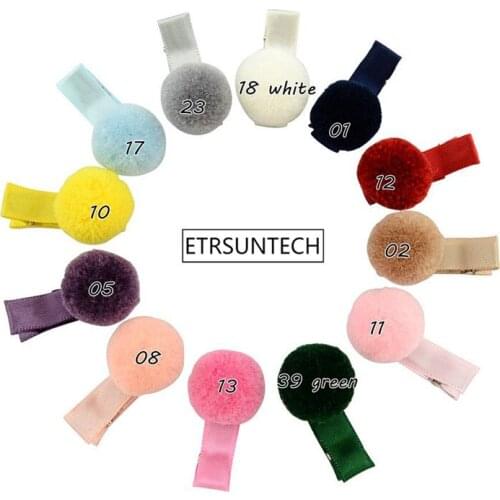 DIY Festival Decoration Girls Headdress Kids Autumn Hair Ball Hair Band Lovely Plush Hairpins Hair Accessories Gifts for Girls