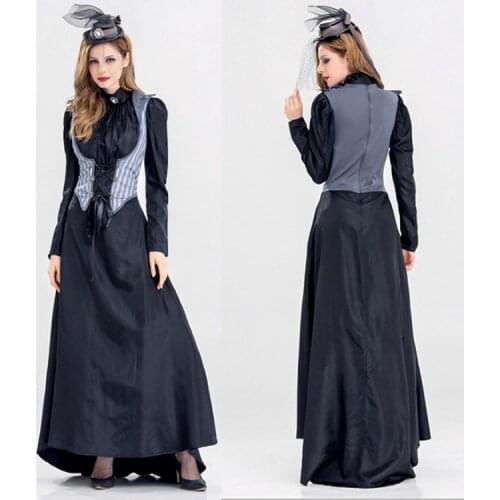 Halloween Carnival Countess Vampire Countess European Aristocrat Long Dress Noble And Elegant Dress
